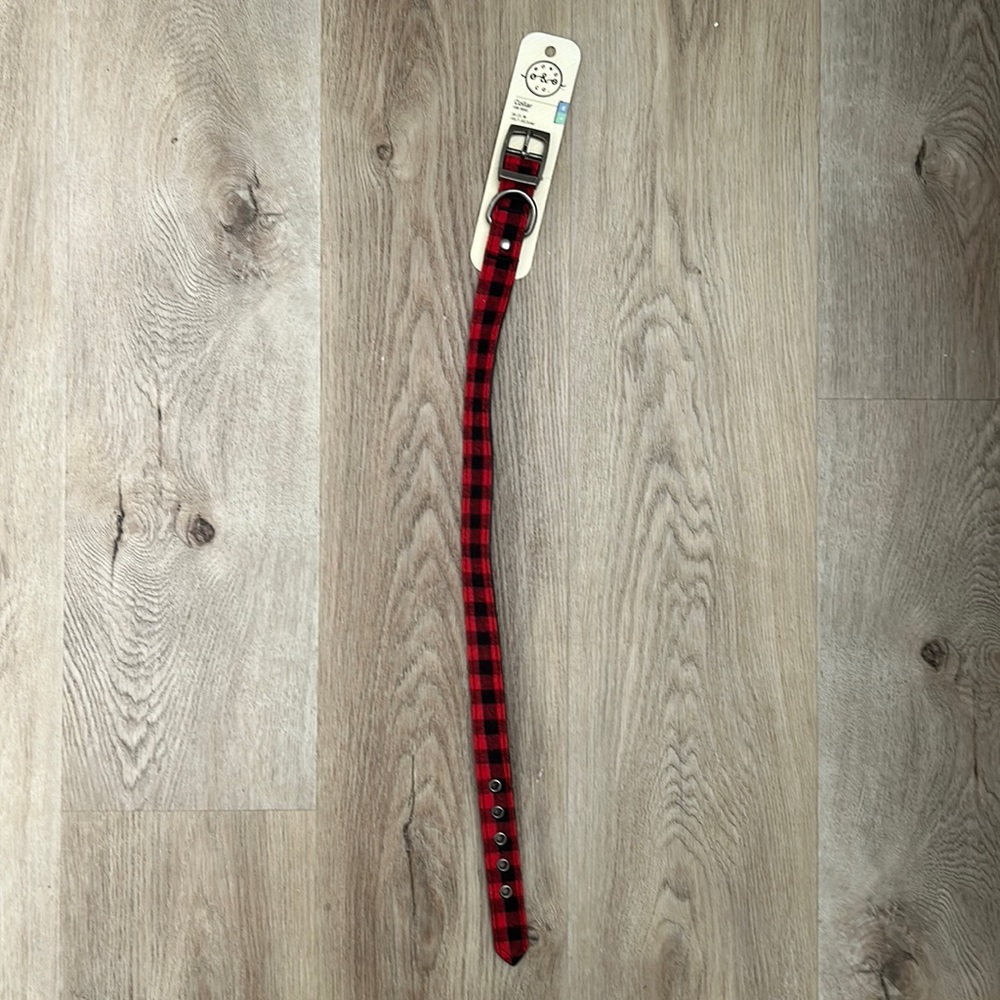 Bond & Co. Dog Collar Plaid Size L/XL